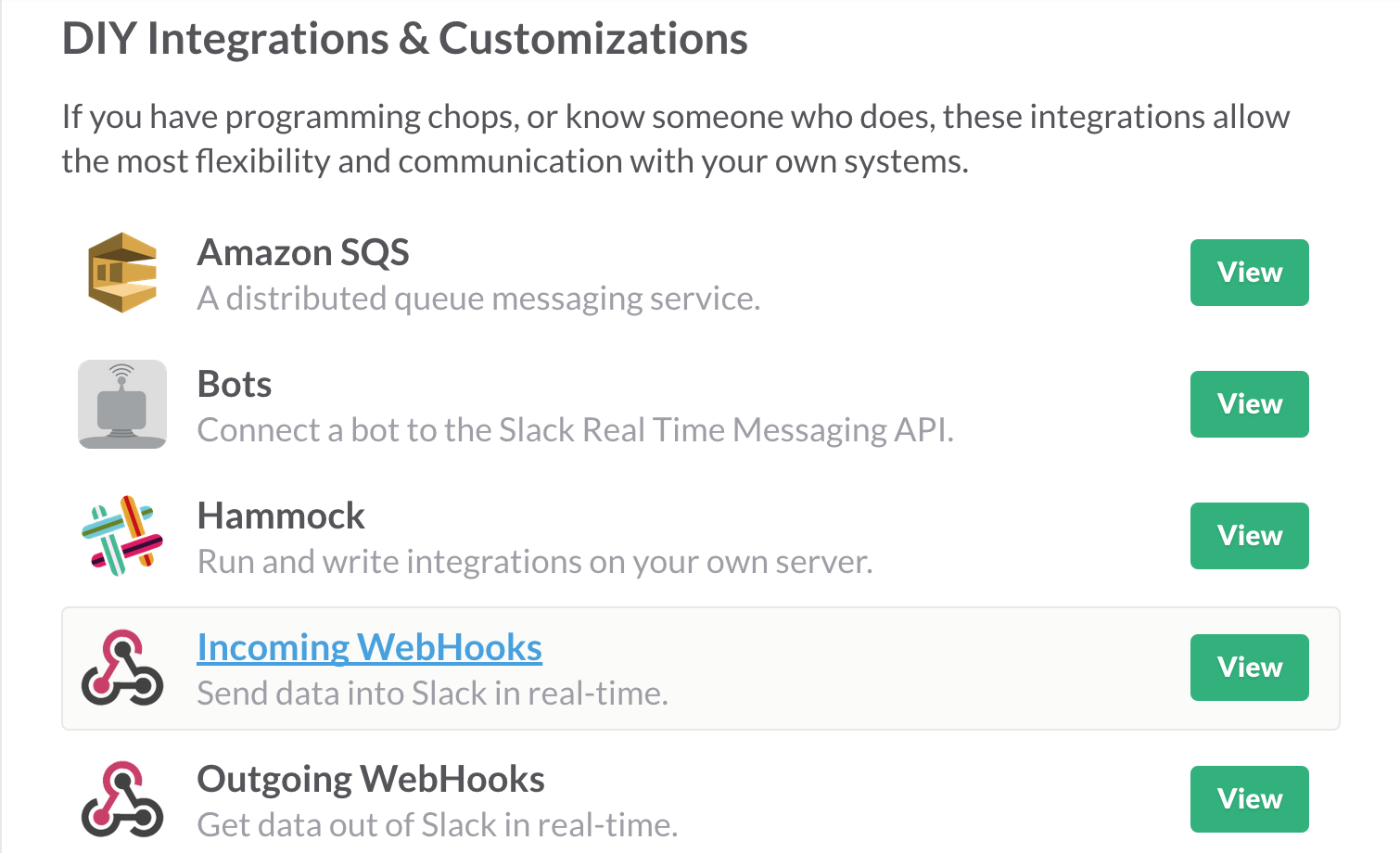 Slack Rails Integration - Configure Webhooks